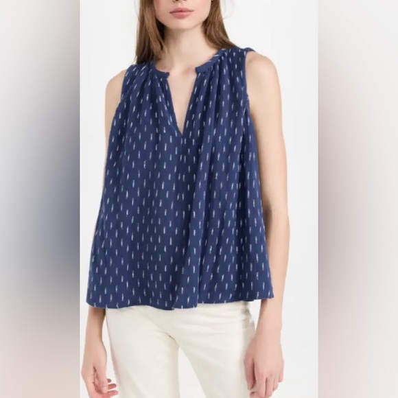 NWT FAHERTY ELIZA TOP SIZE SMALL IN IKAT - Picture 7 of 11